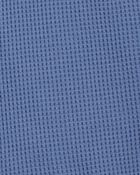 Toddler 2-Piece Waffle Knit Hooded Pullover & Drawsting Shorts Set - Blue, image 7 of 9 slides