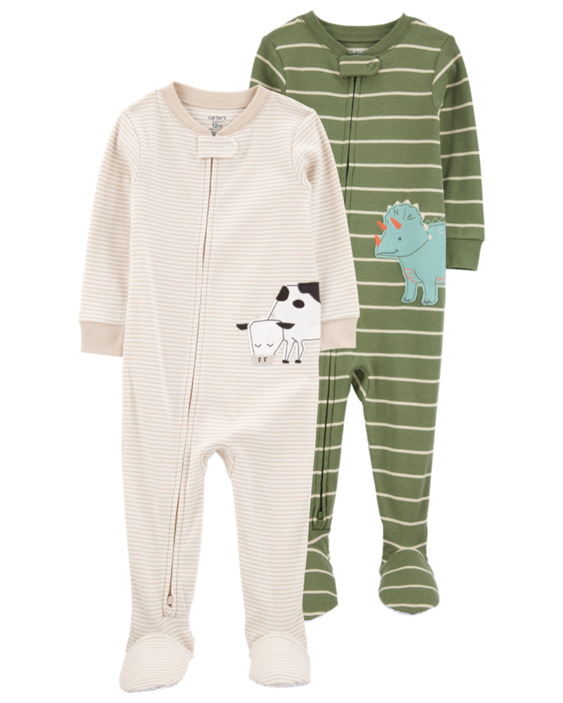 Toddler 2-Pack Footie Pajamas, image 1 of 5 slides