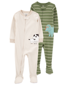Toddler 2-Pack Footie Pajamas, image 1 of 5 slides