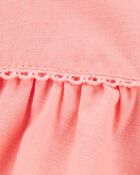 Baby Poplin Floral Print Dress - Pink, image 4 of 5 slides