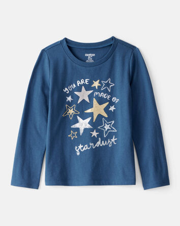Toddler Girl Stardust Long-Sleeve Graphic Tee - Blue, 