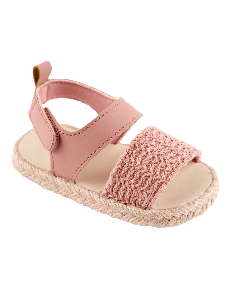 Baby Girl Espadrille Sandal Shoes, image 1 of 6 slides