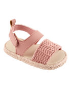 Baby Girl Espadrille Sandal Shoes, image 1 of 6 slides
