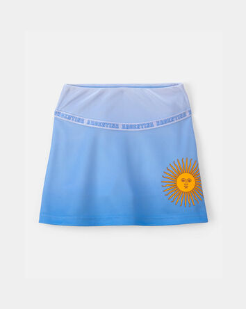 Toddler Girl Umbro Argentina Active Skort - Light Blue/White, 