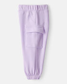 Baby Girl 2-Piece DayDream Fleece Flower Graphic Long-Sleeve Hoodie & Pant Set - Purple, image 3 of 7 slides