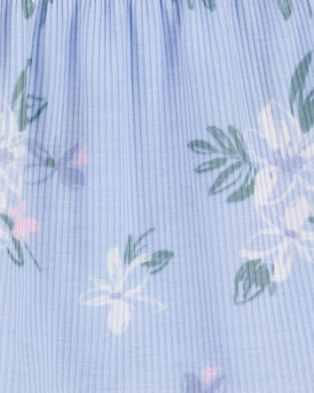 Girls 2-Piece Floral Loose Fit Pajamas, 