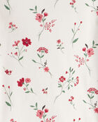Toddler Girl Organic Cotton Pajamas in Rosethorn Hollow Print, image 4 of 5 slides