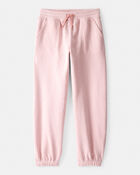 Girls 2-Piece DayDream Fleece Hooded Zip-Up Jacket & Joggers Set - Pink, image 4 of 6 slides