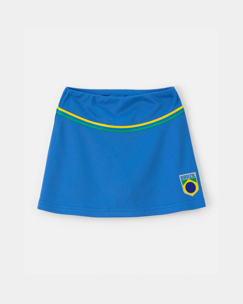 Toddler Girl Umbro Brazil Active Skort - Blue/Yellow/Green, image 1 of 5 slides