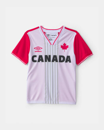 Girls 2-Piece Umbro Canada Soccer Jersey & Skort Set - Red/White, 