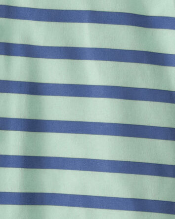 Toddler Boy 2-Piece Striped Loose Fit Coat-Style Pajamas - Blue, 