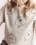 Toddler Squish Short-Sleeve Relaxed Graphic Tee - Cream, image 4 of 6 slides