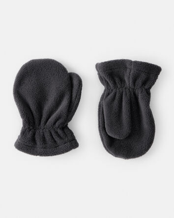 Toddler Boy Fleece Mitten - Black, 
