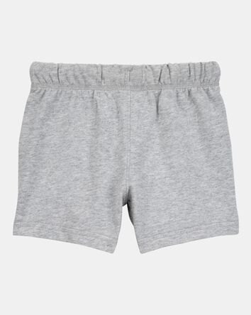 Baby Boy Pull-On French Terry Shorts - Grey, 