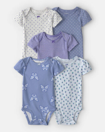 Baby 5-Pack Butterfly Short-Sl...