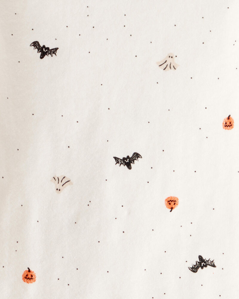 Baby Girl 3-Piece Halloween Tee & Jumper Set - White/Black, image 5 of 6 slides