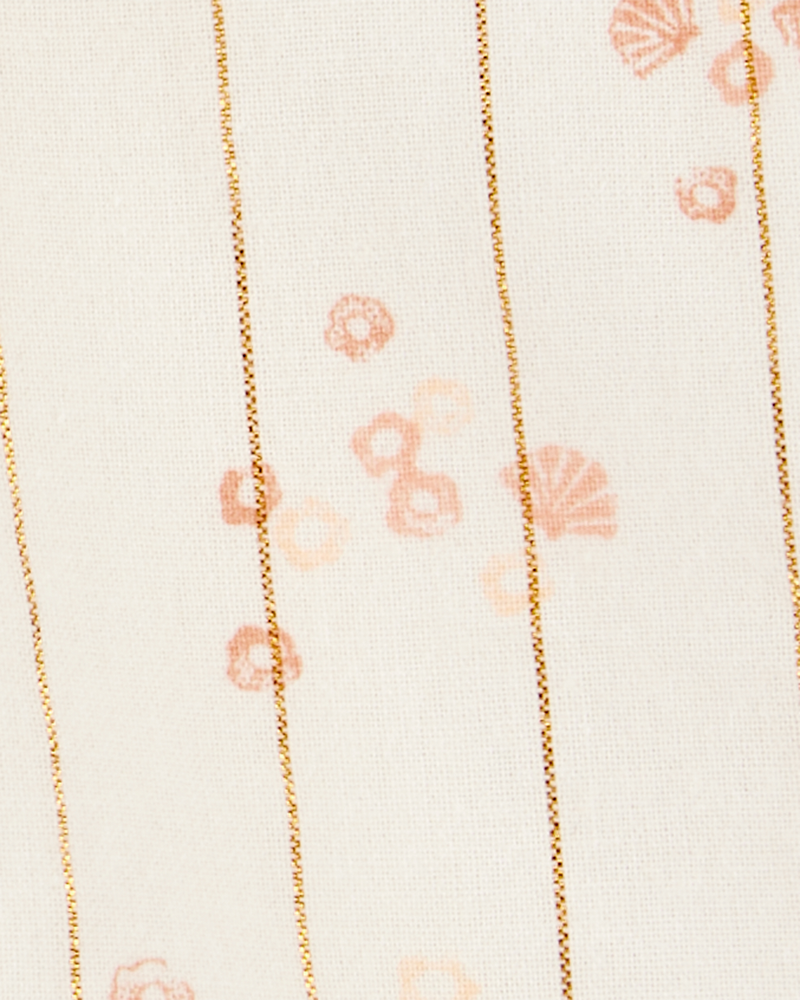 Baby Floral Smocked Tank - Ivory, image 2 of 3 slides