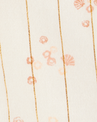 Baby Floral Smocked Tank - Ivory, image 2 of 3 slides