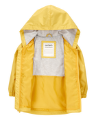 Toddler Boy Solid Rain Jacket - Yellow, image 2 of 3 slides