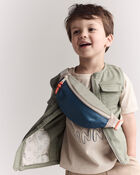 Toddler Zip-Up Vest - Olive, image 5 of 8 slides