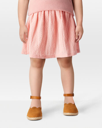 Toddler Crochet Pull-On Skort - Pink, 