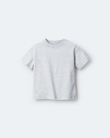 Toddler Short-Sleeve Relaxed Tee - Heather Grey , 
