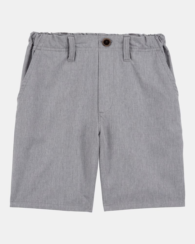 Kid 2-Pack Active Pull-On Uniform Shorts - Grey, image 2 of 4 slides