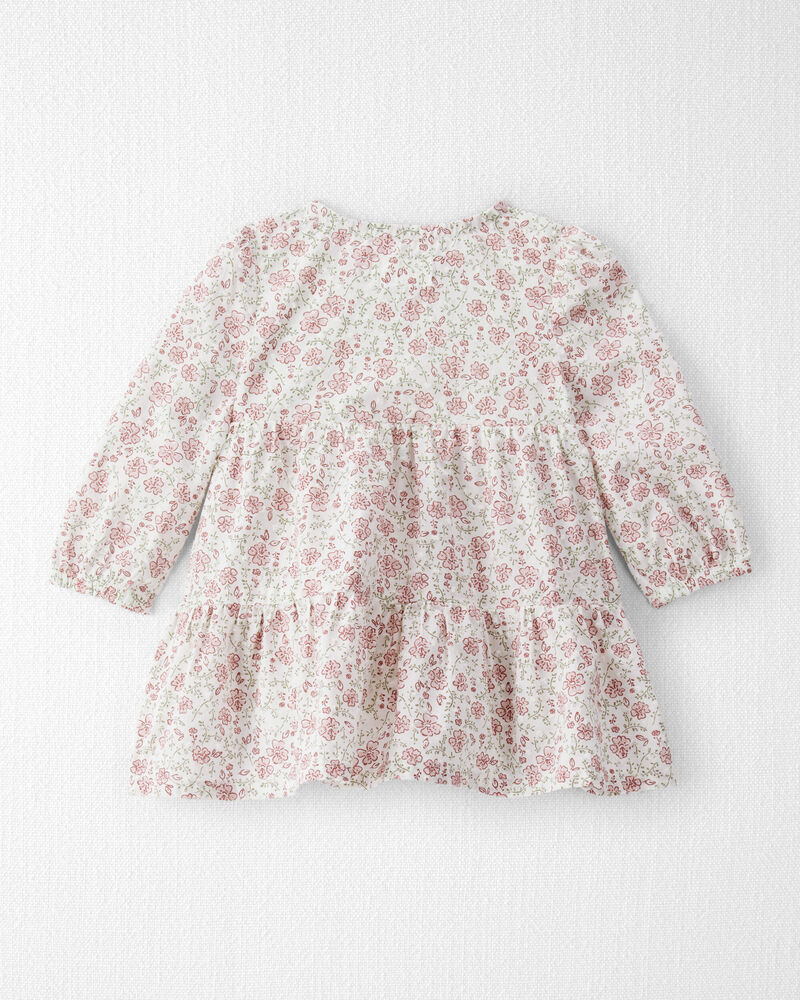 Baby Girl Organic Cotton Dress in Prairie Blossom Print, image 2 of 6 slides