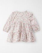 Baby Girl Organic Cotton Dress in Prairie Blossom Print, image 2 of 6 slides