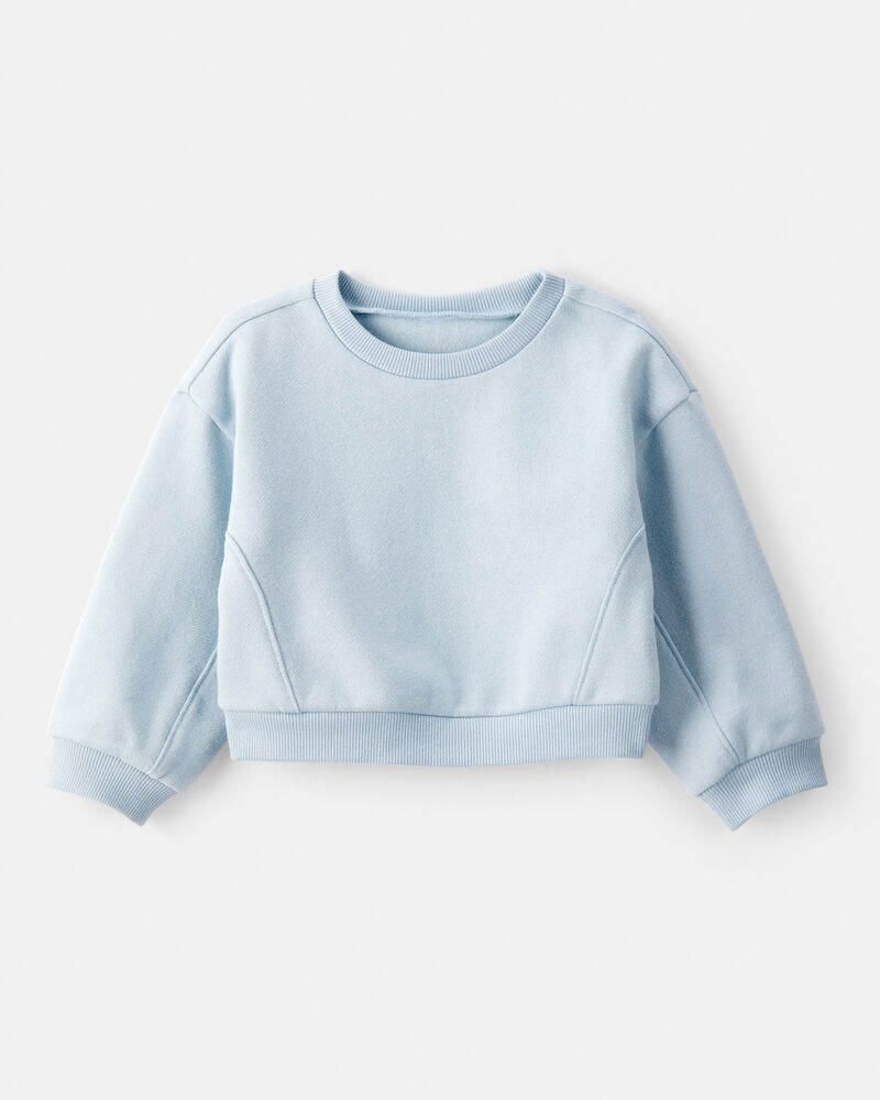 Baby Girl 2-Piece Daydream Fleece Pullover Sweatshirt & Joggers Set - Blue, image 2 of 6 slides