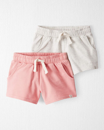Toddler 2-Pack Organic Cotton Shorts, 