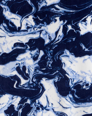 Boys Abstract DreamPlush Long-Sleeve Snug Fit 2-Piece Pajamas - Blue, 