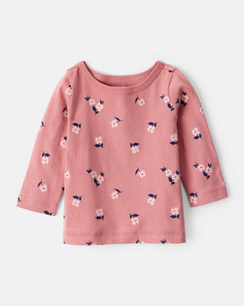 Baby Girl 3-Piece Floral Long-Sleeve Dress Set - Blue, image 3 of 6 slides