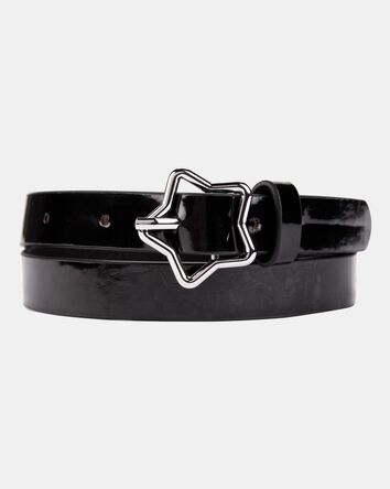 Star Buckle Belt - Black, 