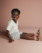 Toddler Boy French Terry Cargo Shorts - Heather Grey, image 3 of 6 slides