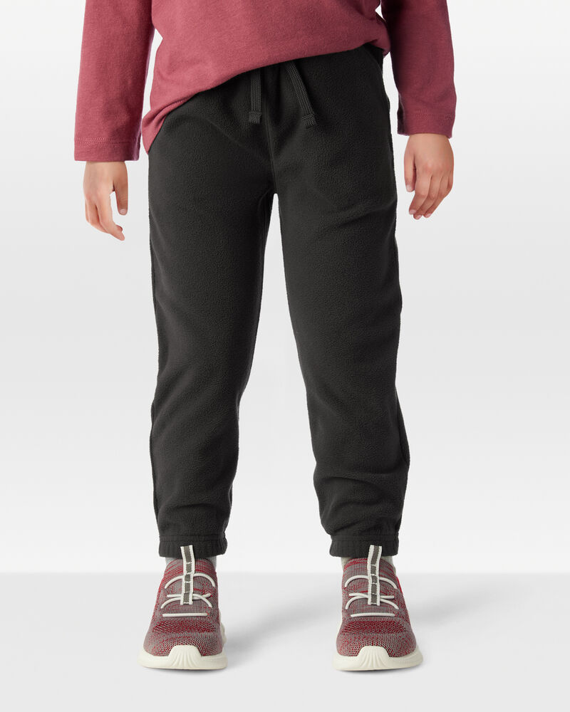 Toddler Boy Fleece Joggers - Black, image 3 of 6 slides