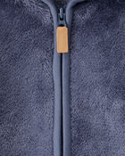 Baby Boy 2-Piece Print Velour Jacket Outfit Set - Navy, image 3 of 4 slides