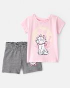 Baby Girl 2-Piece Aristocats Outfit Set, image 1 of 5 slides