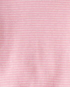 Baby Girl Organic Cotton Pajamas in Stripes, image 3 of 4 slides