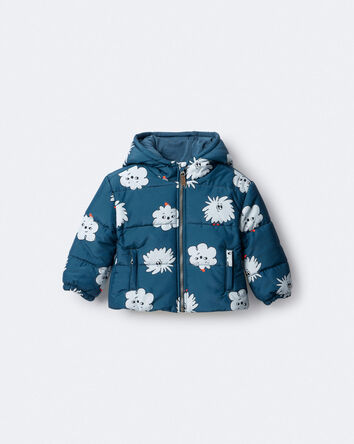 Toddler Squish Hooded Puffer Jacket - Deep Teal, 