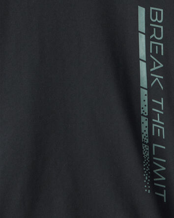Boys Active Short-Sleeve Graphic Tee - Black, 