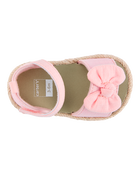 Baby Girl Bow Espadrille Sandals - Pink, image 4 of 6 slides