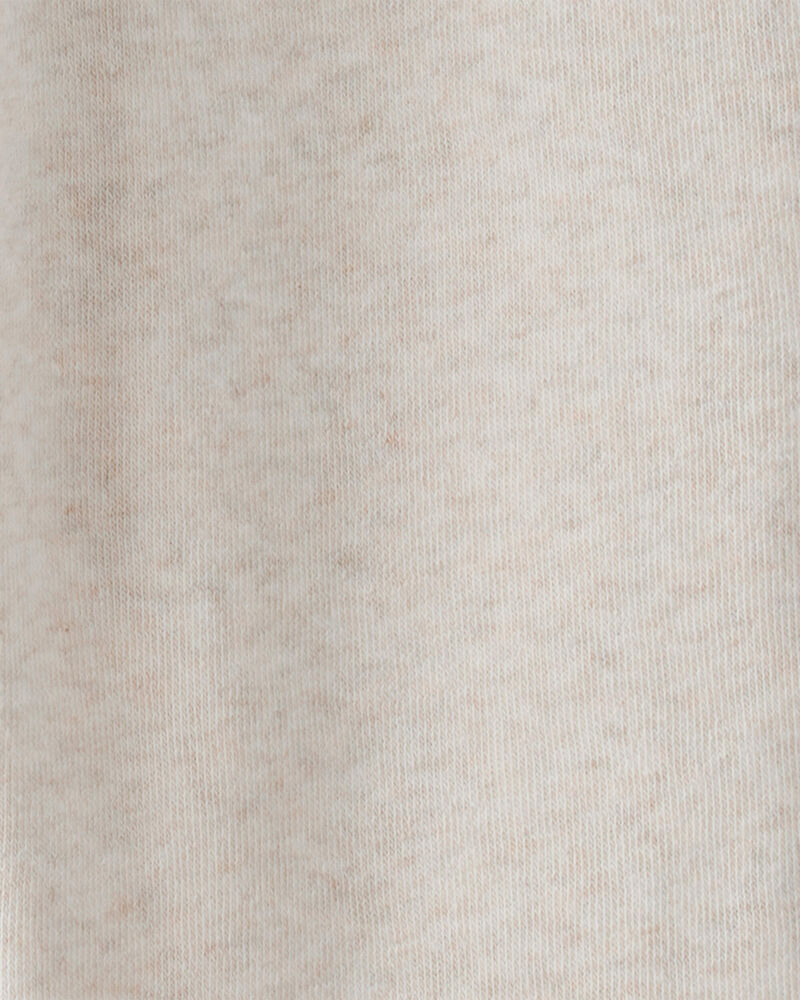 Toddler Girl 2-Piece OshKosh Logo Fleece Jacket & Joggers Set - Cream, Pink, image 6 of 8 slides