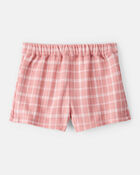 Baby Girl Plaid Print Knit Skort - Pink, image 2 of 4 slides