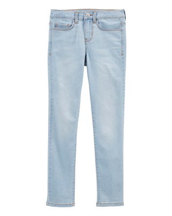 Kid Blue Ice Wash Slim Fit Skinny-Leg Jeans, 