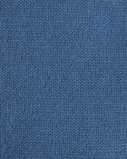 Toddler Boy Cotton Long-Sleeve Cardigan Sweater - Blue/Red, image 2 of 3 slides