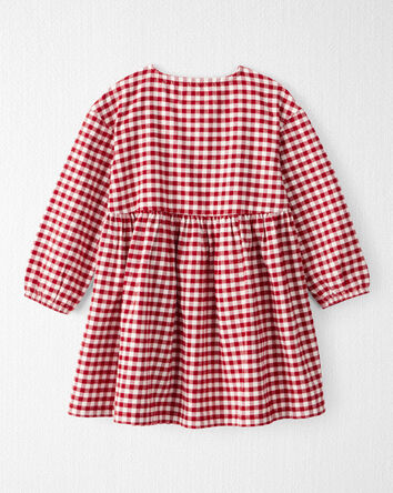Toddler Girl Organic Cotton Flannel Dress, 