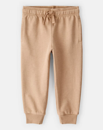 Toddler Boy French Terry Jogger - Tan, 