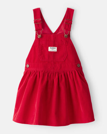 Toddler Girl Corduroy Skirtall - Red, 