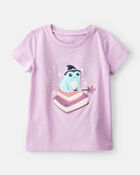 Toddler Girl I Put A Spell On Daddy Short-Sleeve Graphic Tee - Purple, image 1 of 3 slides